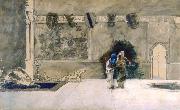 Maria Fortuny i Marsal Arabi nel cortile oil painting artist